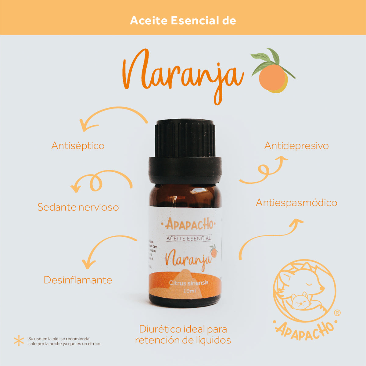 Aceite esencial de Naranja 5 ml - Jabaiduna