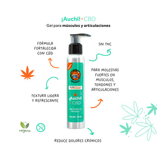 Gel Auchi + CBD  (dolores y contracturas músculares)